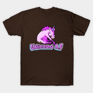 Unicorn AF, Funny Cute, Unicorn Gift, Unicorn Meme T-Shirt